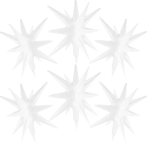 Miniatura 20 de Globos de aluminio con forma de estrella negra, 6 unidades, globo de explosión de estrella, globo de 22 pulgadas, globos grandes de Mylar