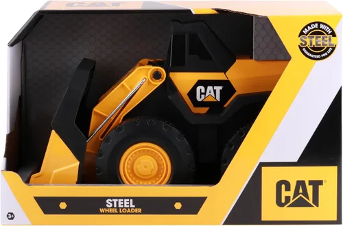 Miniatura 3 de Cat Juguetes de construcción, cargadora de ruedas de acero de 16 pulgadas, cuerpo de acero real, brazo y balde que funcionan, ruedas todo terreno