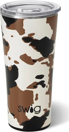 Miniatura 57 de Swig Life - Vaso de 22 oz con aislamiento térmico, vaso de café con tapa, apto para portavasos, apto para lavavajillas, acero inoxidable, taza