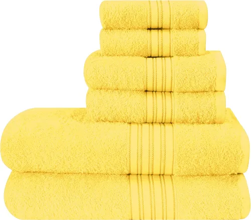 Miniatura 21 de BOUTIQUO Juego de 2 toallas de baño 100% algodón de 28 x 55 pulgadas, toallas de baño grandes ecológicas, compactas, de secado rápido, ligeras, Rosa