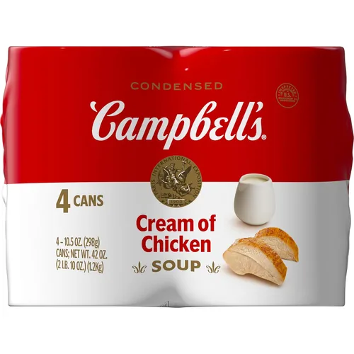 Campbell's Crema condensada de sopa de pollo, lata de 10.5 onzas (paquete de 4)