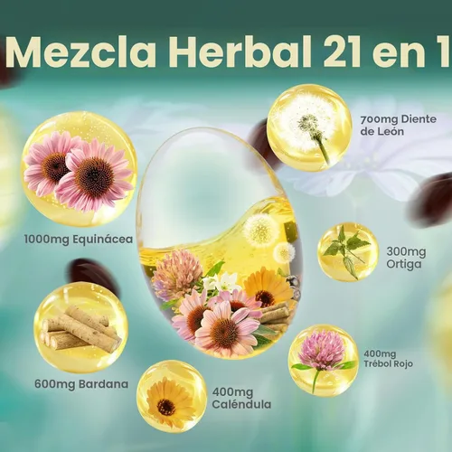 Miniatura 3 de Suplemento de drenaje linfático, 240 cápsulas blandas, suplemento de apoyo del sistema linfático de 4275 mg para mujeres y hombres, mezcla