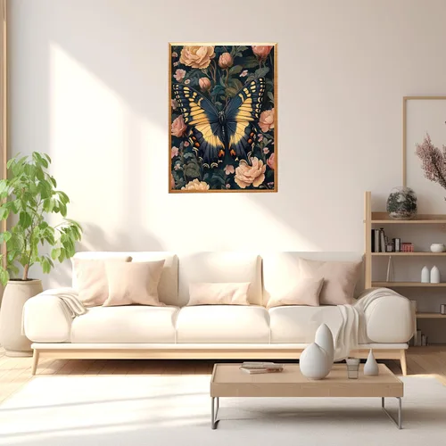 Miniatura 2 de NAIMOER Kits de arte de diamantes de mariposa para adultos principiantes, kit de pintura de diamante 5D, arte de gemas de taladro completo por