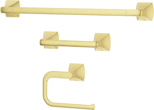 Miniatura 15 de Soporte de papel higiénico Pfister Bruxie, soporte de rollo de papel higiénico para baño, montado en la pared, con tornillos, acabado negro mate
