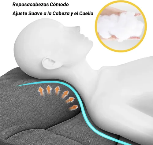 Miniatura 2 de ATORPOK Catre de camping para adultos con cojín y almohada, cama plegable portátil para dormir, catre ligero para tienda con bolsa de transporte que