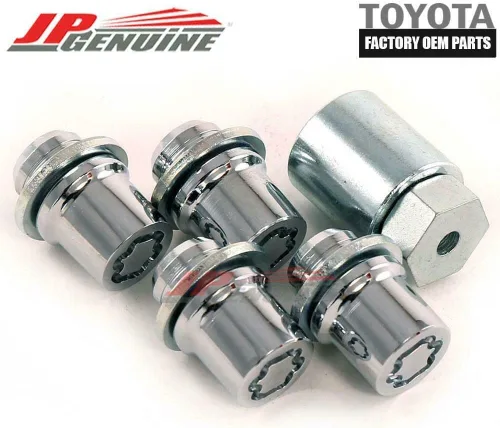 Miniatura 4 de Candado de llave Toyota, cromado, acero, 00276-00900