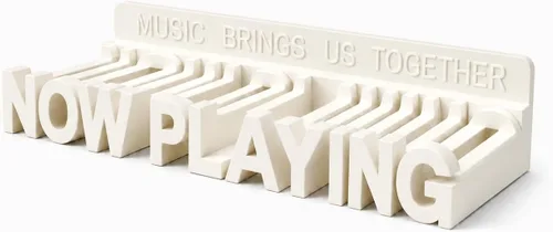 Miniatura 14 de WPESI Now Playing Soporte de pared para discos de vinilo (negro)