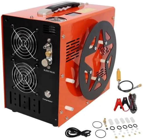 Miniatura 2 de Compresor de aire PCP, 4500 PSI/30 Mpa compresor portátil de pistola de aire PCP con convertidor de potencia integrado, parada automática
