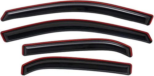 Miniatura 3 de Lightronic Visera de ventana de ventilación automática con clip extra duradero, compatible con Chevrolet Equinox 2010-2017, protección UV, deflector
