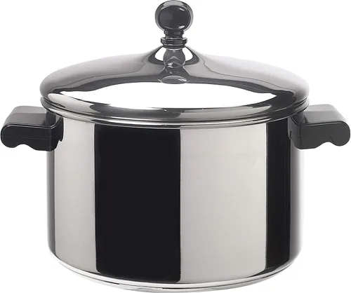 Miniatura 5 de Farberware Cacerola clásica de acero inoxidable con tapa, 3 cuartos de galón, plateada y clásica cacerola cubierta de acero inoxidable de 4 cuartos