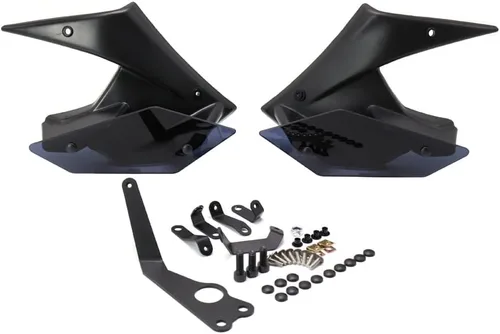 Miniatura 6 de Parabrisas de motocicleta compatible con Kawasaki Z 900 Z900 Lado de motocicleta Downforce Naked Spoilers Winglet ala de carenado de ala fija 2021