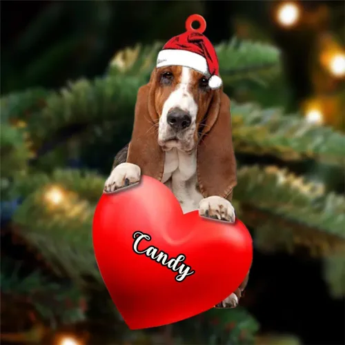 Miniatura 25 de Adornos de Navidad personalizados para perros, nombre personalizado, adorno de Malamute de Alaska, adornos acrílicos, regalos de Navidad, amantes