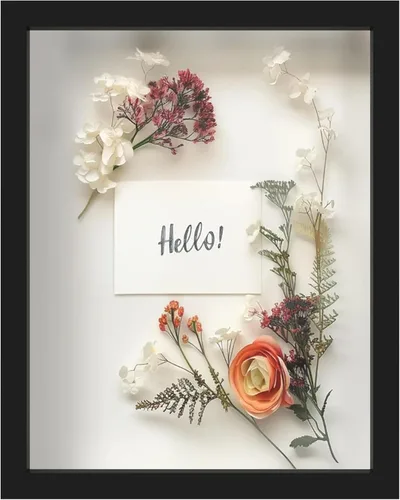 Miniatura 45 de FrameWorks Marco de Caja de Sombra de Madera Negra de 8" x 8" – Vitrina con Parte Trasera de Fieltro Suave, Caja de Memoria con Vidrio Templado