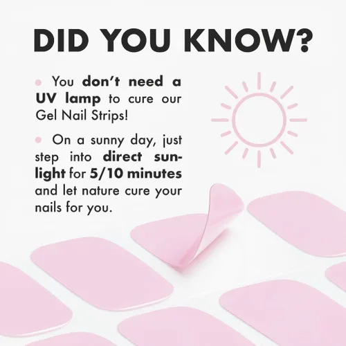 Miniatura 6 de MOYOU LONDON Tiras de uñas de gel semicuradas, 20 unidades. Envolturas de uñas de gel impermeables, se cura con la luz solar o lámpara UV/LED, dura