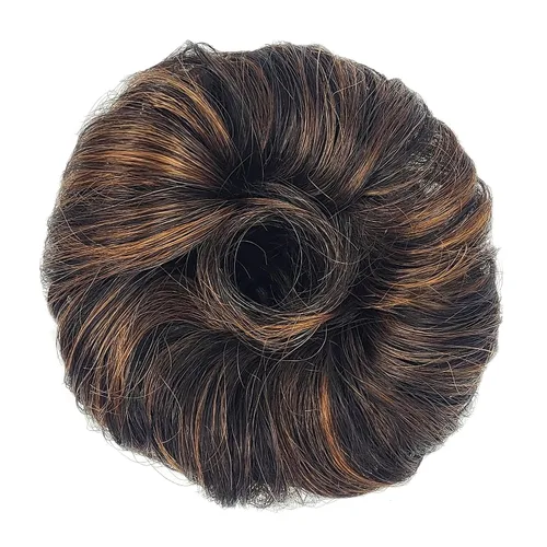 Miniatura 40 de HAIR COUTURE Avanti Moño desordenado - Pieza de extensión sintética instantánea, con pelo rizado ondulado postizo para mujeres