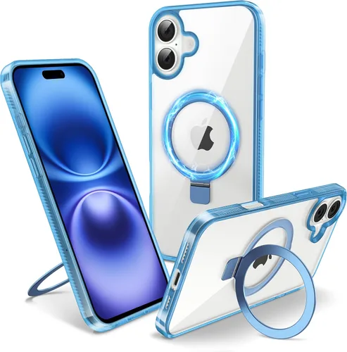 Miniatura 23 de Funda magnética para iPhone Air – [Soporte invisible integrado] [Compatible con MagSafe] [Protección contra caídas de grado militar] Cubierta