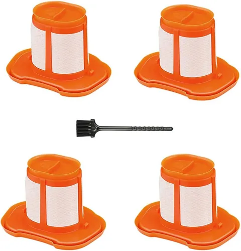 Diteje Paquete de 4 accesorios de filtro de vacío de repuesto compatibles con Black and Decker HHVK HHVK320J10 HHVK320JZ01 HHVK415B01 HHVK515JP07