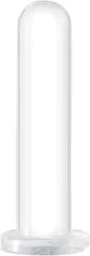 Consolador transparente de 7.48 pulgadas con ventosa fuerte, masajeador de próstata para hombres, tapones anales para el pene para mujeres, juguete
