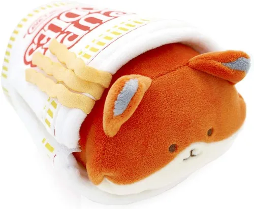 Miniatura 2 de Anirollz Juguete de peluche – Manta oficial de Nissin Cup Fideos Roll Outfitz Doll Suave, esponjoso, cálido, lindo, cómodo, seguro, almohada