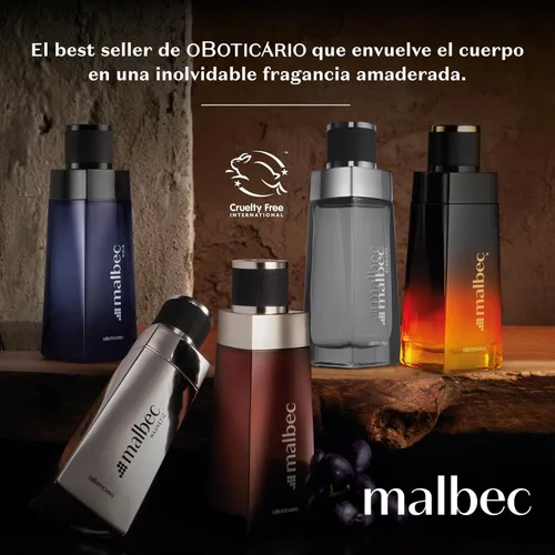 Miniatura 9 de Malbec Intenso Eau De Toilette de O Boticário, Colonia para Hombre, Fragancia Masculina de Larga Duración, Aroma Fresco de Vino Tinto Envejecido