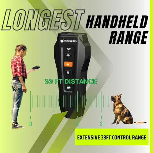 Miniatura 6 de BarxBuddy 2ª Generación Dispositivos Disuasorios de Ladridos de Perro Ultrasónico de Largo Alcance Alternativa al Collar Antiladridos Verde