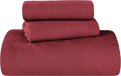 Miniatura 13 de Superior Juego de colcha de algodón de 2 piezas, diseño de círculos celtas, decoración de cama para el hogar, 1 funda de almohada, manta