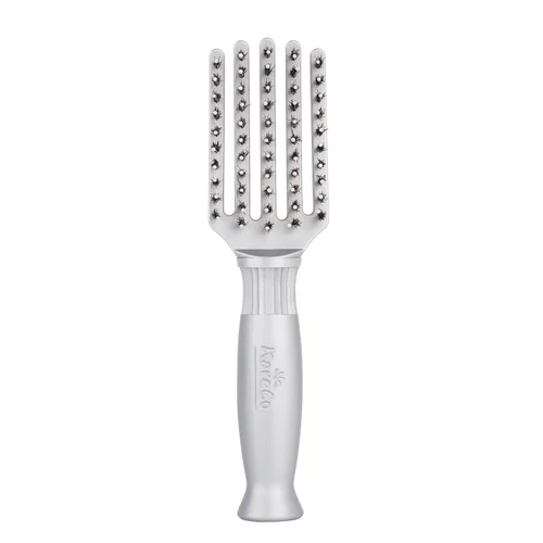 Miniatura 5 de KareCo Cepillo pequeño Tangle Buster de alta calidad, mini cepillo desenredante para cabello húmedo y seco, paleta flexible con cerdas de nailon