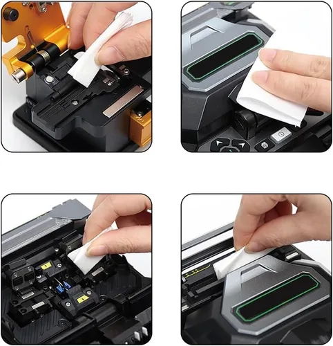 Miniatura 6 de Limpieza de fibra óptica, toallitas antiestáticas, sin pelusas, sin polvo, limpieza de lentes de microfibra, sin pelusas, toallas de tienda