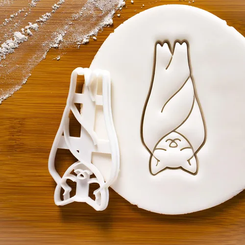 Miniatura 4 de Juego de 2 cortadores de galletas de murciélago (diseños: dormir y volar), 2 piezas - Bakerlogy