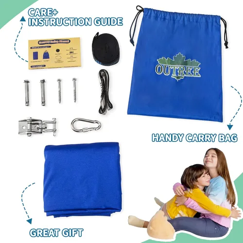 Miniatura 6 de OUTREE Columpio sensorial para niños con gancho giratorio de 360°, columpio de terapia interior ideal para autismo, TDAH, trastorno de procesamiento