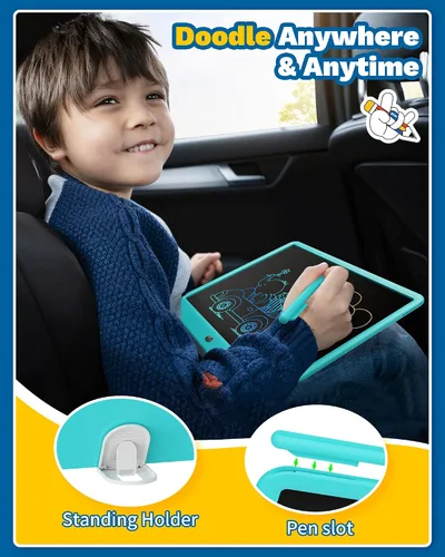 Miniatura 5 de TEKFUN - Tableta de escritura LCD para niños, ideas de regalos para adolescentes y niños, juguetes educativos para niños de 8, 7, 6, 5, 4, 3 años