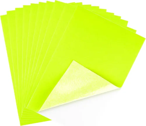 Miniatura 12 de CHRORINE 10 hojas de tela de fieltro negro autoadhesivas de 8 x 12 pulgadas, papel de fieltro para suministros de arte y manualidades.