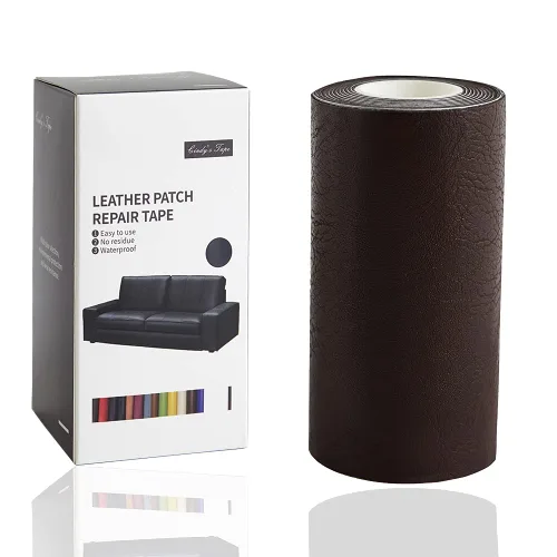 Cindy's Tape Cinta de cuero adhesiva impermeable para reparaciones de 3 x 60 pulgadas para sofás, asientos de automóvil, bolsas, muebles, asiento