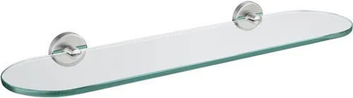 Miniatura 25 de JQK Estante de vidrio para baño dorado, almacenamiento de ducha de vidrio templado de 20 por 5 pulgadas, montaje de pared dorado cepillado de acero