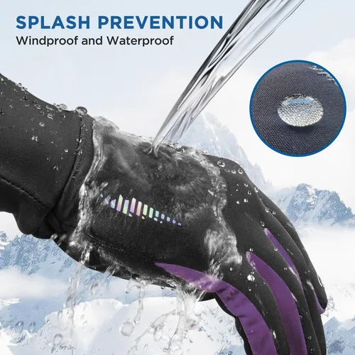 Miniatura 4 de SIMARI Guantes de invierno para niños, sensibles para pantalla táctil, térmicos, resistentes al agua, para niños y niñas, correr, ciclismo, nieve