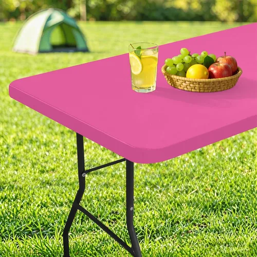Miniatura 35 de homing Mantel cuadrado ajustable de poliéster impermeable, protector de mesa lavable para picnic, campamento, al aire libre (negro, 34 x 34 pulgadas)