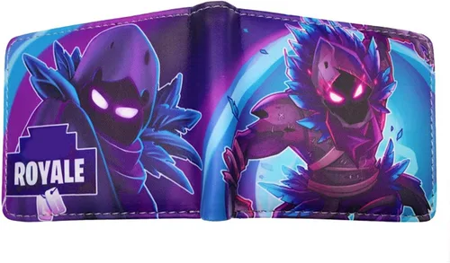 SFZWCZ Billetera plegable con bolsillo corto para niños y jóvenes, diseño Battle Royale de videojuegos, 36, Fresco