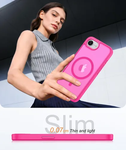 Miniatura 183 de FNTCASE Funda para iPhone 17 Pro: Fundas delgadas translúcidas de color azul claro compatibles con MagSafe, protección completa de la cámara