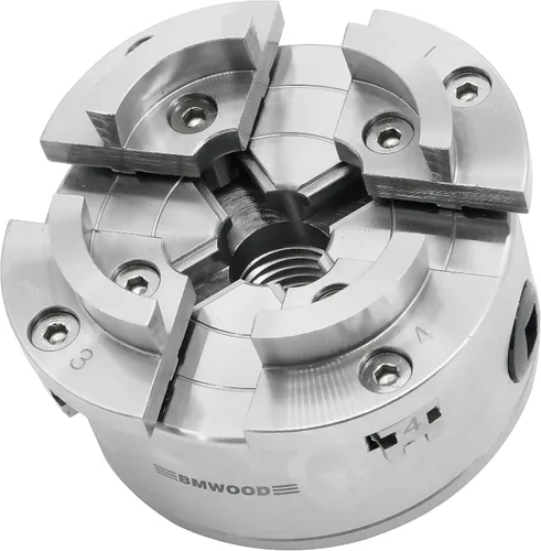 Miniatura 9 de NCK-3.75ZN/S1 Mandril de Torno para Madera 3-3/4" Juego de Mandril Autocentrante 1"x 8TPI Rosca Directa con tornillos prisioneros de bloqueo
