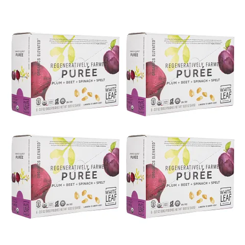 Miniatura 16 de White Leaf Provisions Purés Orgánicos / Bolsas de Comida para Bebés - Frutas, Verduras y Cereales, Snack para Niños, Cultivado de Manera