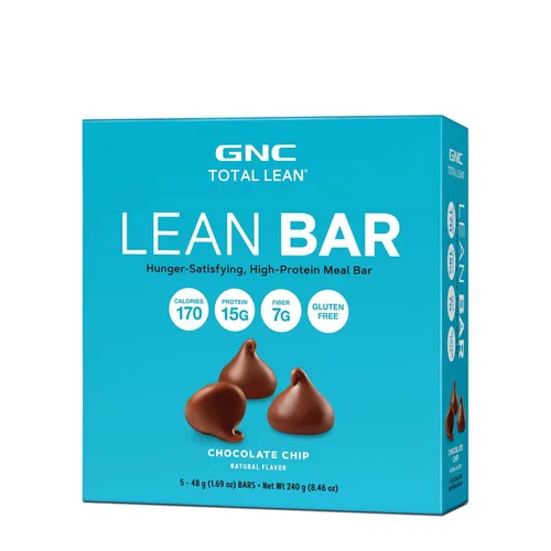 Miniatura 12 de GNC Total Lean Bar Barra de comida con alto contenido de proteínas y satisfying con hambre Yogur de arándanos 5 barras