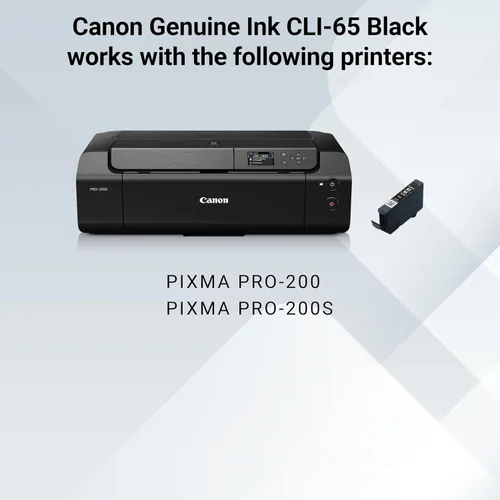 Miniatura 6 de Canon CLI-65 Depósitos de tinta negra genuina, compatibles con impresoras PIXMA PRO-200 y PIXMA PRO-200S (paquete de 2)