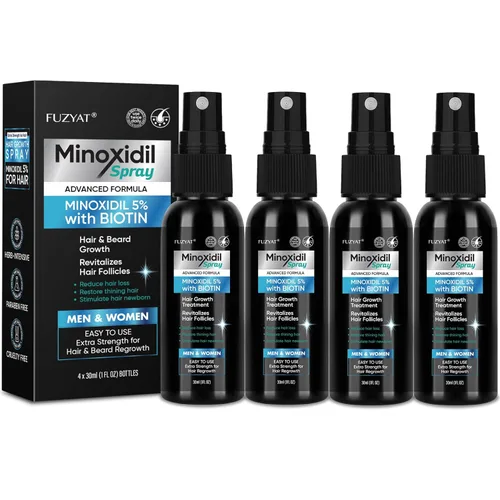 Miniatura 8 de FUZYAT 5% Spray de Minoxidil para Hombres y Mujeres, Minoxidil para el Crecimiento del Cabello en Mujeres, Spray de Minoxidil para el Crecimiento