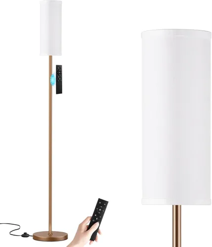 Miniatura 10 de Ambimall Lámparas de pie de 64 pulgadas para sala de estar con control remoto y colores regulables continuos, temperatura y brillo, lámpara de pie