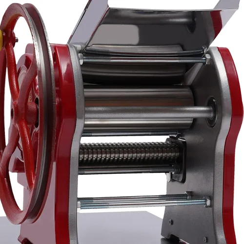 Miniatura 6 de Máquina manual de fideos, fabricante de pasta comercial, máquina de laminación de masa, grosor ajustable de 0.020-0.197 in, máquina de rodillo