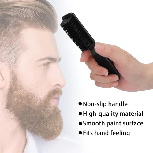 Miniatura 6 de Cepillo para barba, cepillo de aseo para bigote, cepillo de peinado de barba suave para hombres