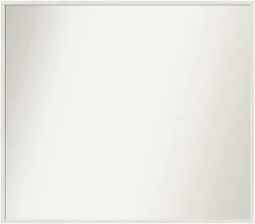 Miniatura 841 de Amanti Art Espejo de baño blanco para sobre el fregadero, 32 x 45 pulgadas, espejo de tocador rectangular blanco esbelto, marco de madera moderno