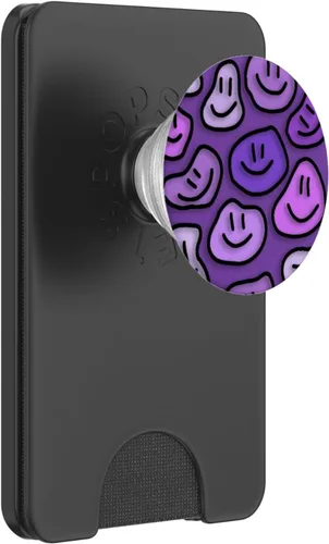 Miniatura 7 de estética lavanda púrpura remolino líquido goteo sonrisa cara PopSockets estándar PopGrip