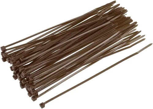 Miniatura 20 de uxcell Bridas para cables de nailon con cierre automático de 4 pulgadas, color rosa, 100 unidades Rosado