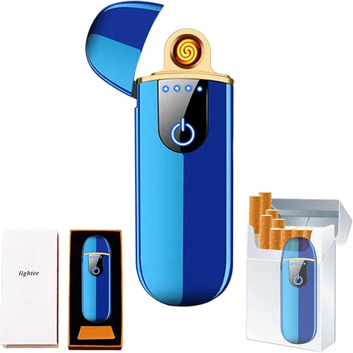 Miniatura 10 de Encendedor eléctrico, encendedor electrónico inteligente, mini encendedor recargable por USB, encendido táctil, resistente al viento, encendedor sin